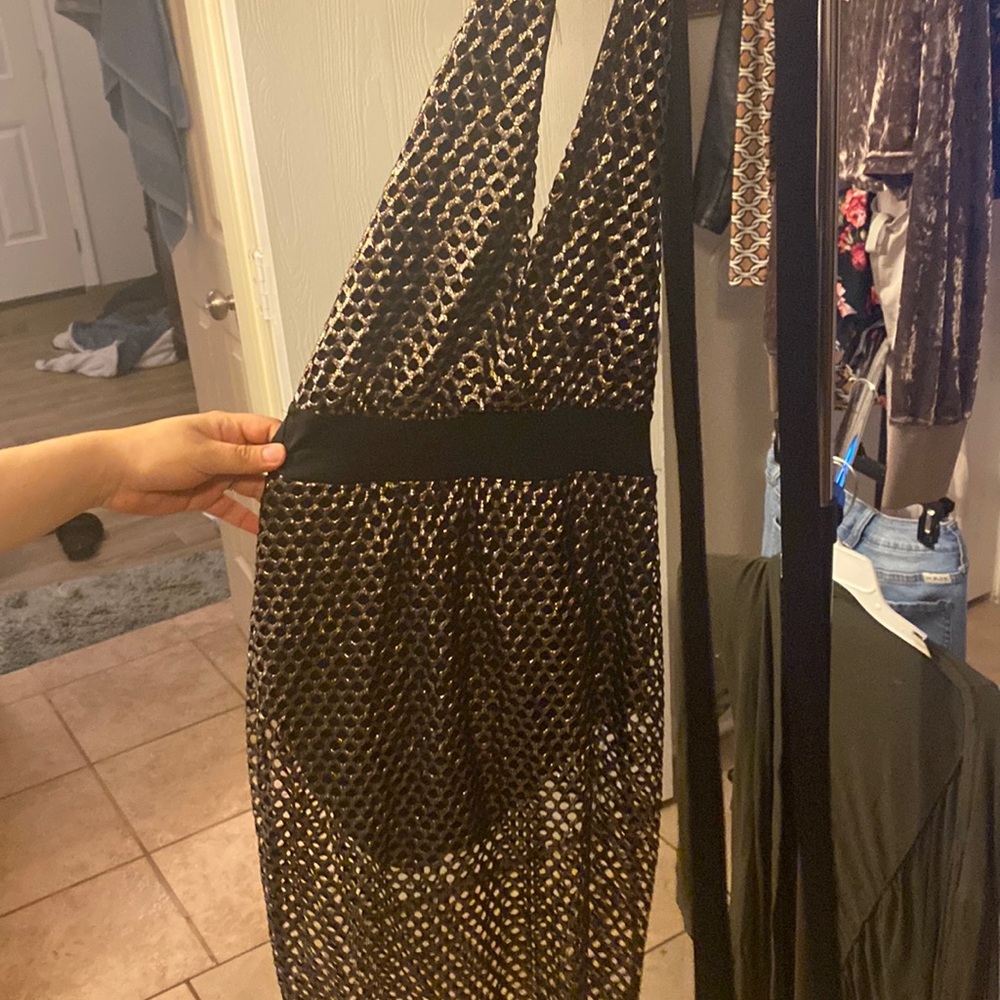 Knee high mesh sexy dress